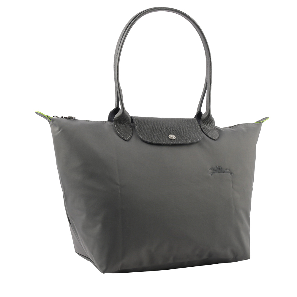 【LONGCHAMP】L號長把LE PLIAGE GREEN摺疊水餃包