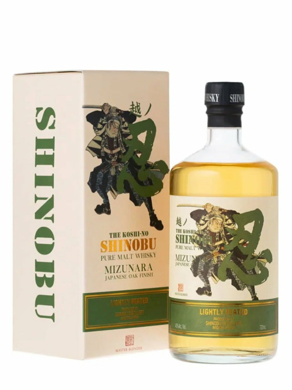 忍Mizunara Japanese Oak Finish 輕微泥煤純麥芽威士忌 (700ml) [禮盒裝]