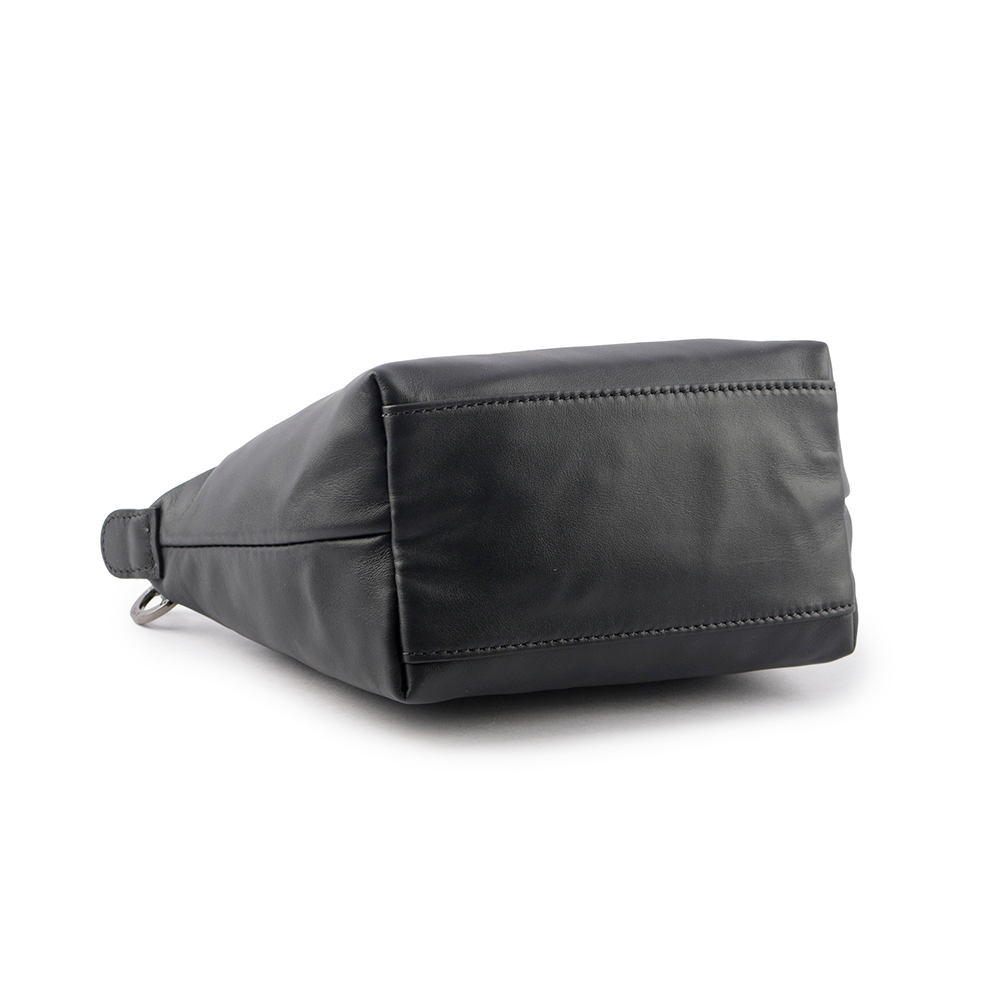 【LONGCHAMP】LE PLIAGE XTRA 牛皮迷你二用折疊包(黑色)