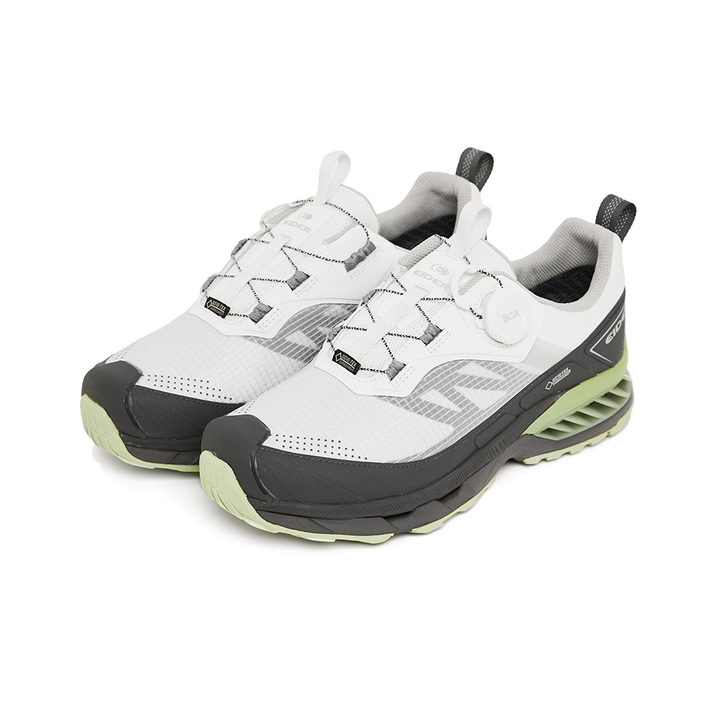 【EIDER】防水Gore-tex透氣免帶式短筒鞋 / 23EDUS23G25-[白綠拼]
