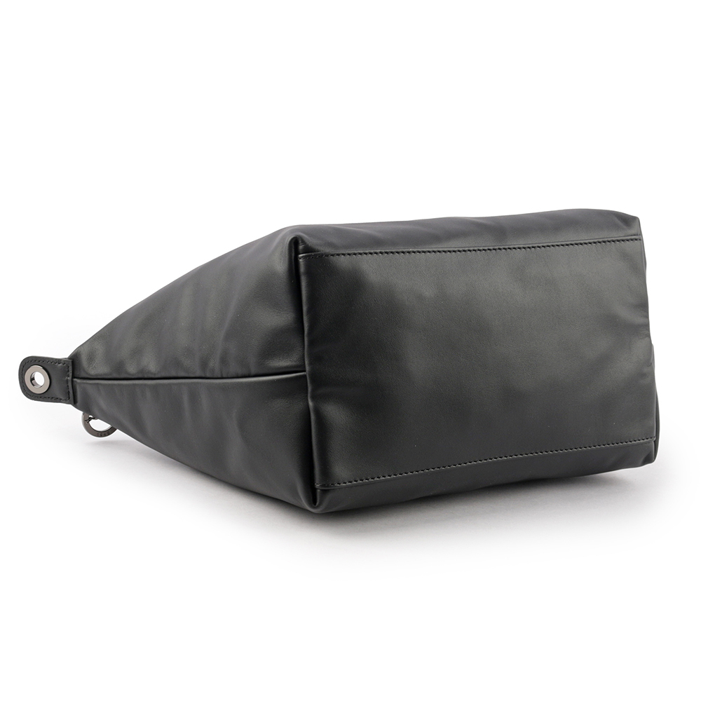 【LONGCHAMP】S號小牛皮Le Pliage Xtra 二用折疊包(黑色)