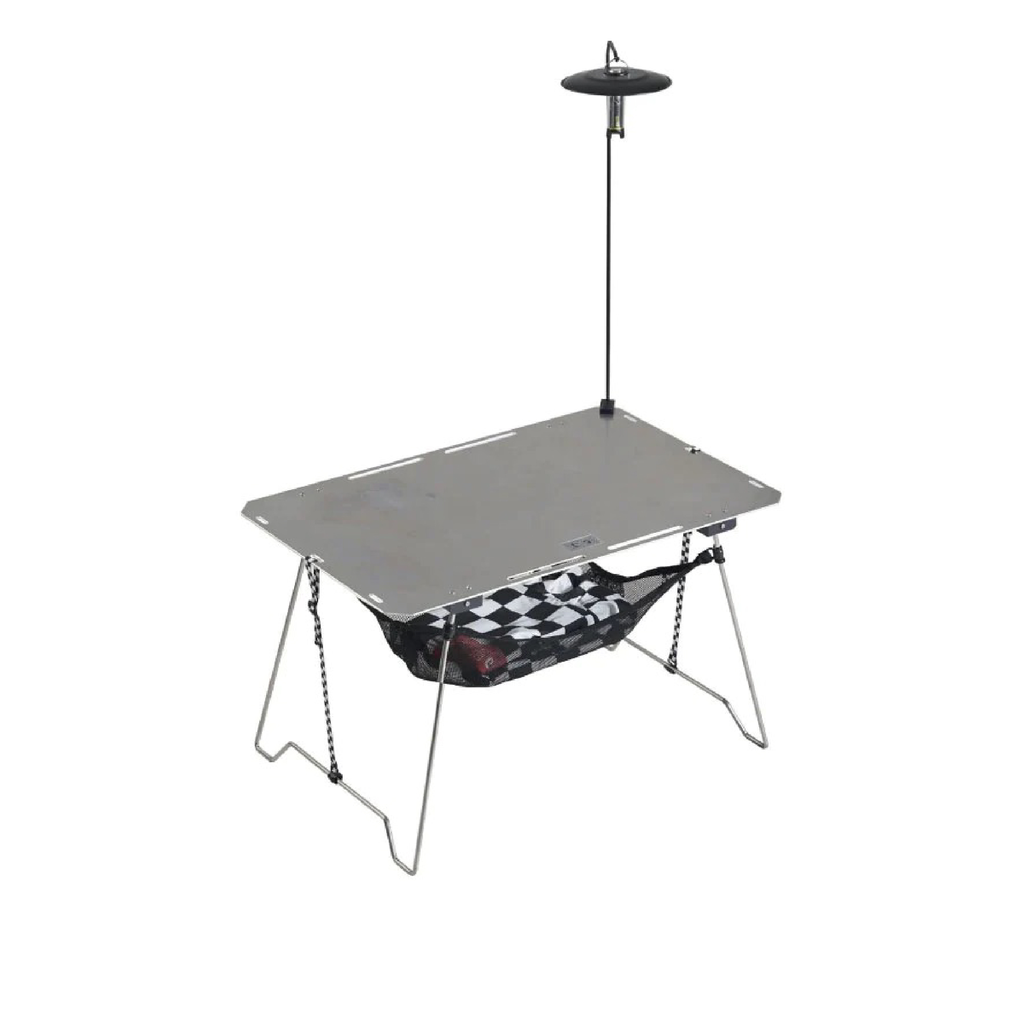 HideOff｜2P 鋁合金平板桌套組｜金屬銀