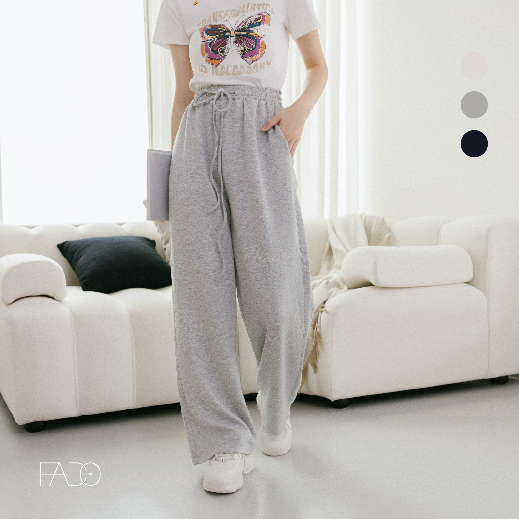 法朵Fado Shop｜抽繩口袋香蕉褲 273C042 三色