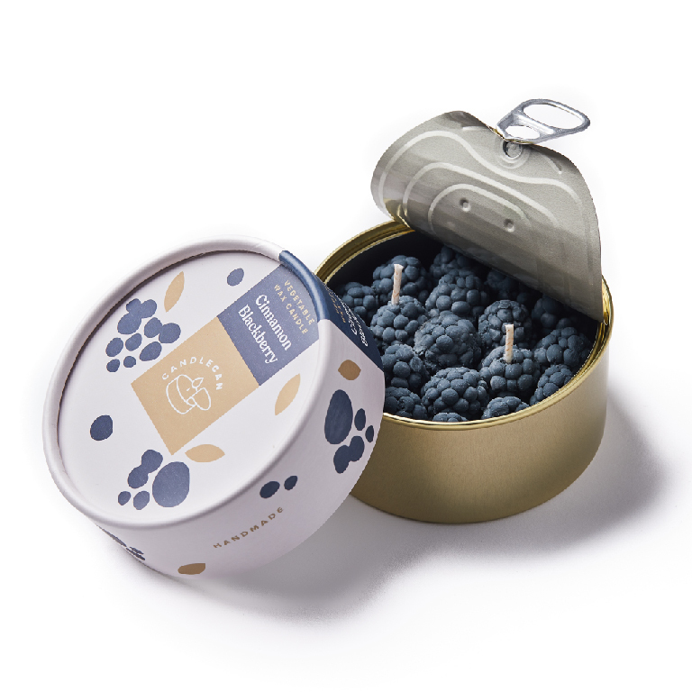CANDLE CAN｜肉桂黑莓薰香罐頭蠟燭