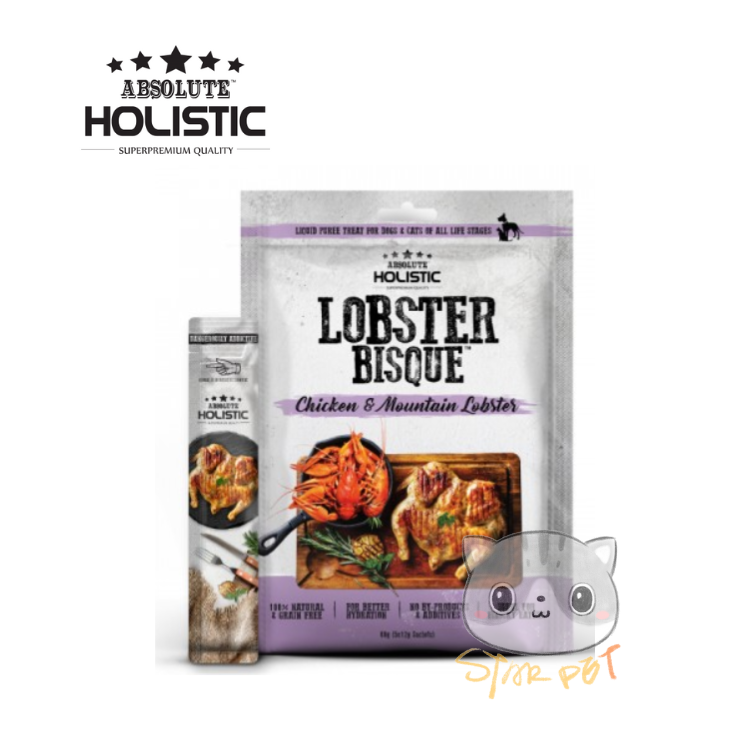 Absolute Holistic Lobster Bisque (Chicken & Mountain Lobster) 12g x 5 (for cats & dogs)