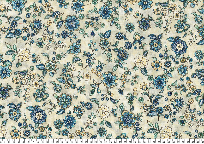 進口棉布R2302-099(一尺) 燙銀-日製