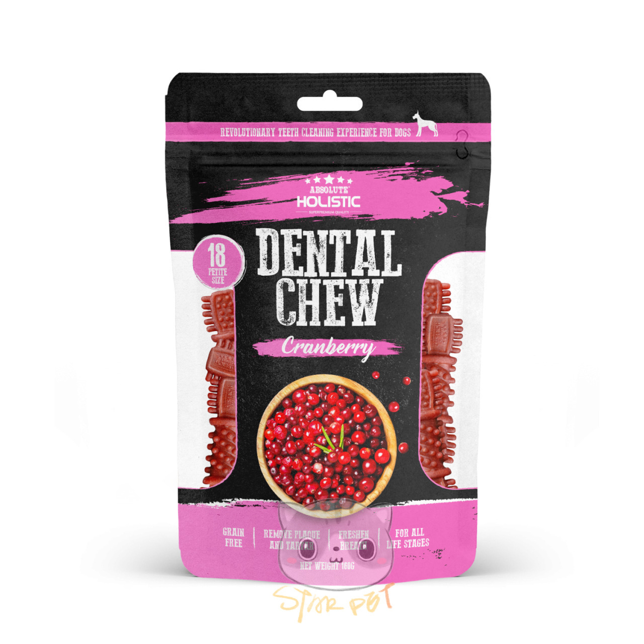 Absolute Holistic Cranberry Dental Chew 160g