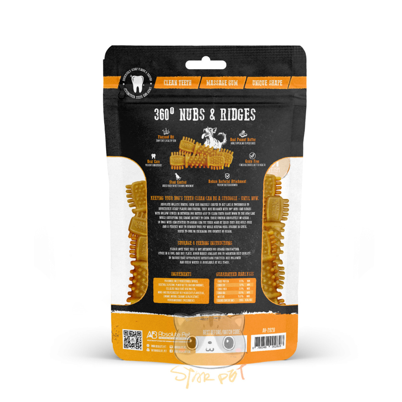 Absolute Holistic Peanut Butter Dental Chew 160g