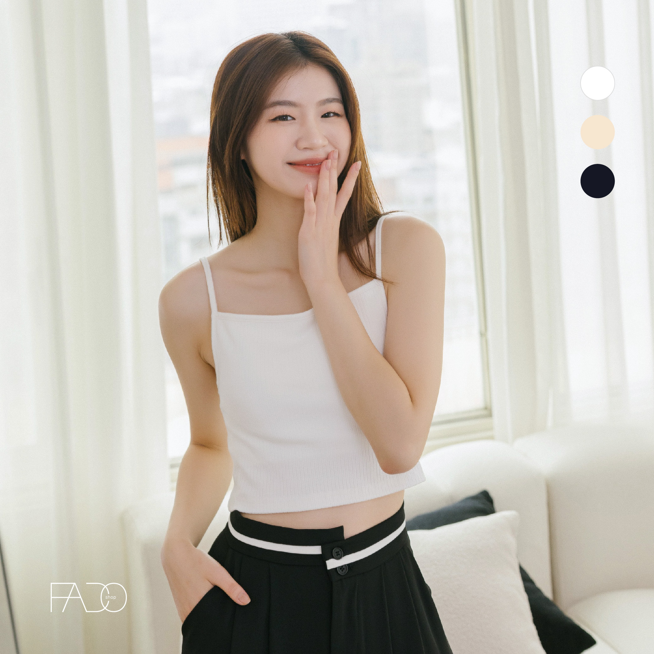 法朵Fado Shop｜高彈乳膠可拆背心 526C018 三色