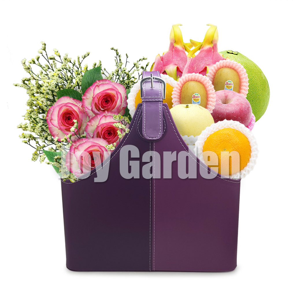 送禮水果籃+花 - (JD-B75)