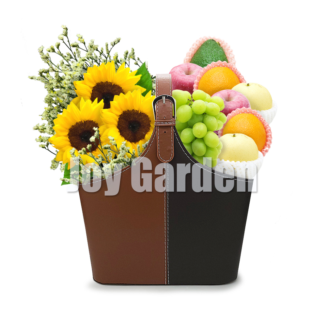 送禮水果籃+花 - (JD-B77)