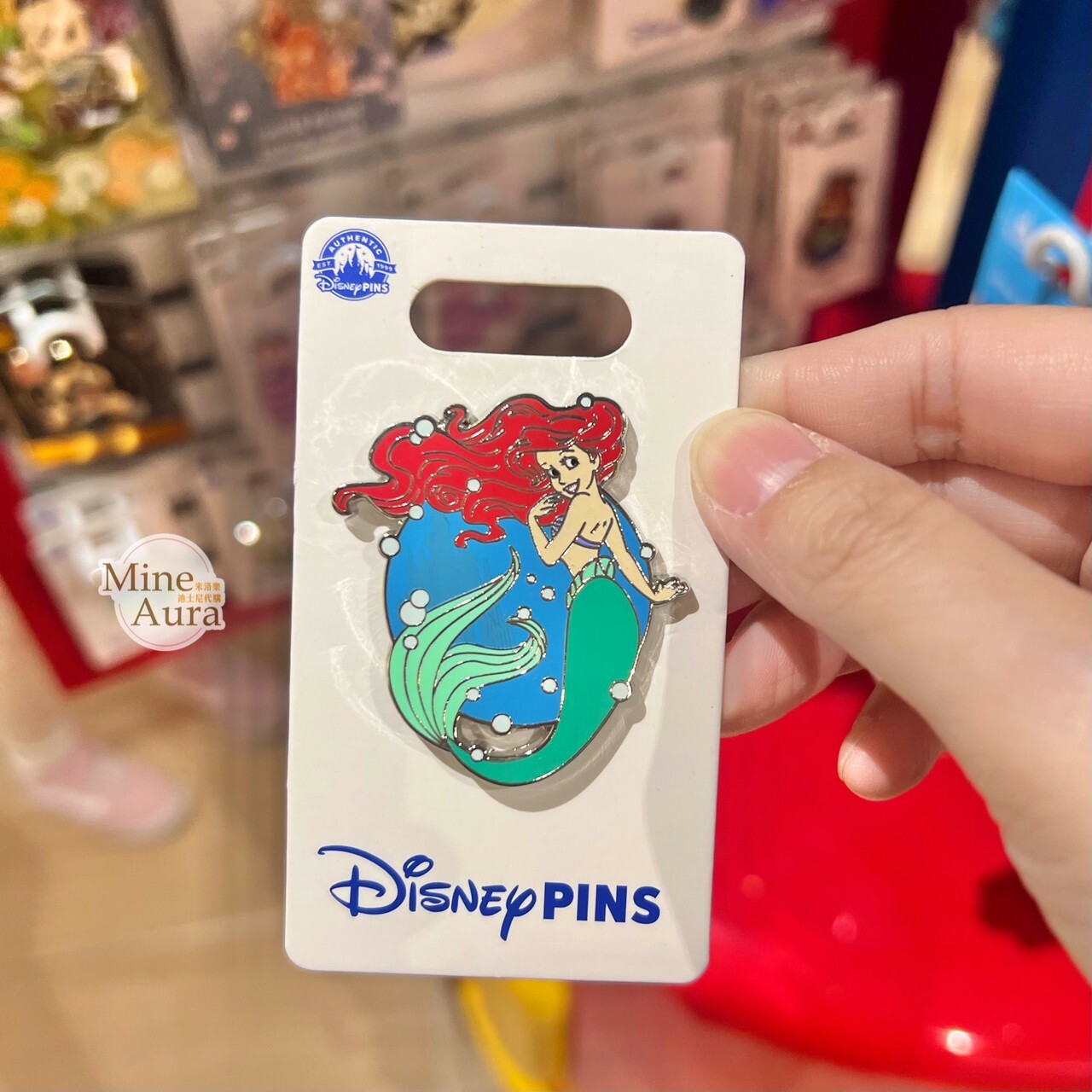 愛麗兒 Ariel 海底泡泡 造型 徽章 PIN 小美人魚 The Little Mermaid -香港迪士尼樂園
