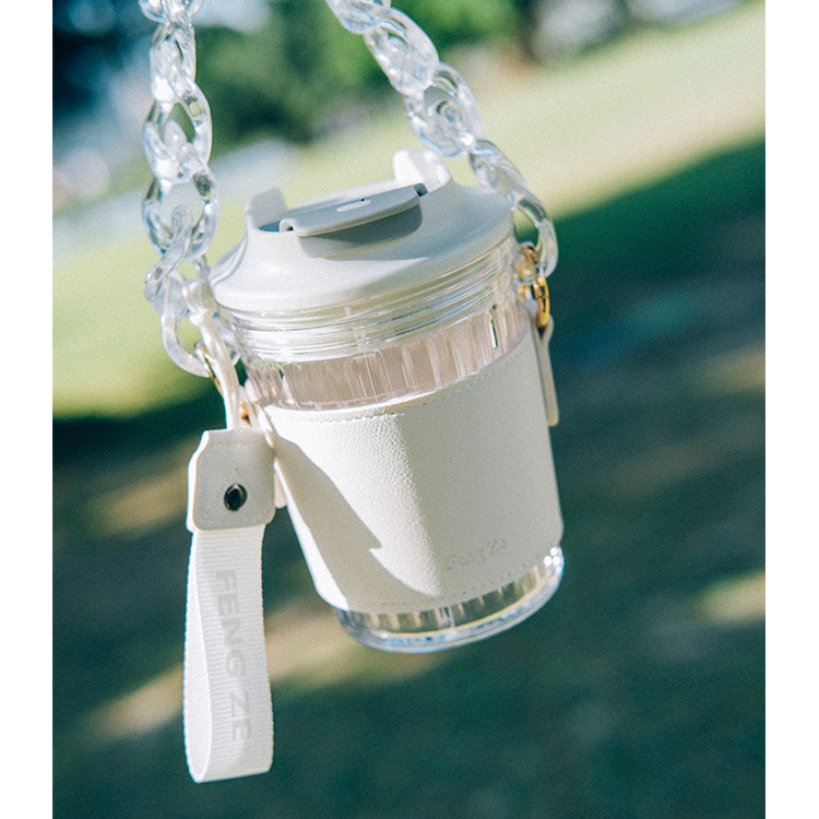 清新白鍊帶杯套