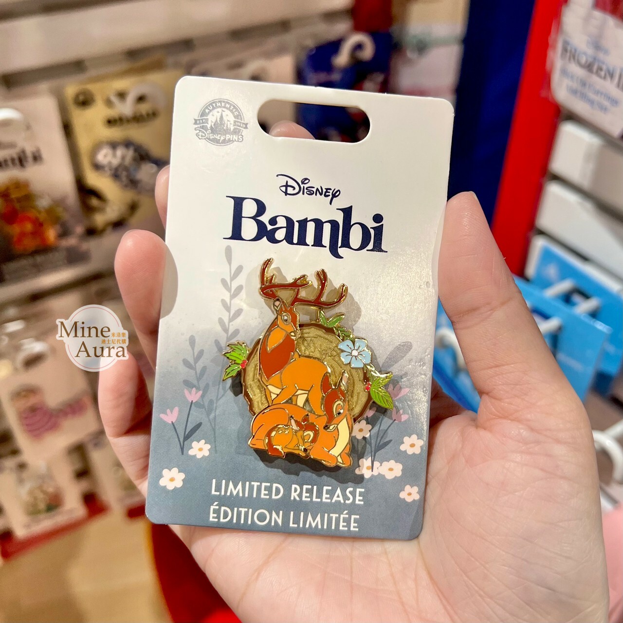 小鹿斑比 Bambi 家人相聚 造型 徽章 PIN -香港迪士尼樂園