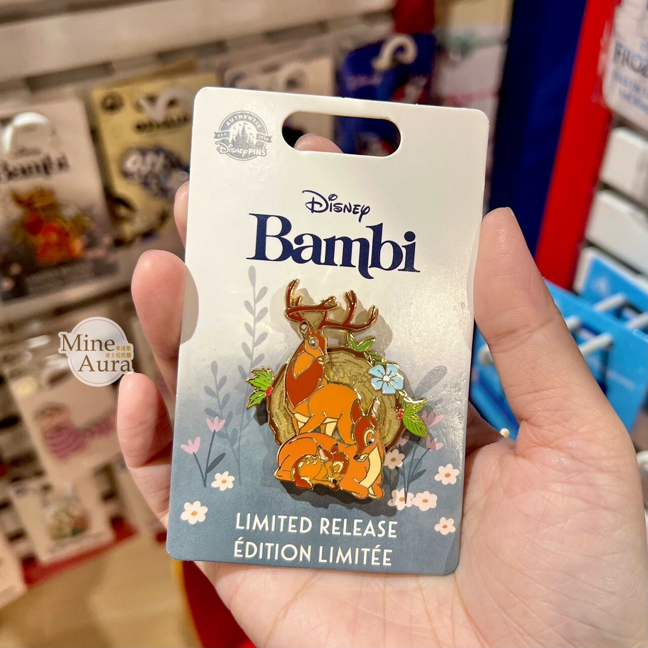 小鹿斑比 Bambi 家人相聚 造型 徽章 PIN -香港迪士尼樂園