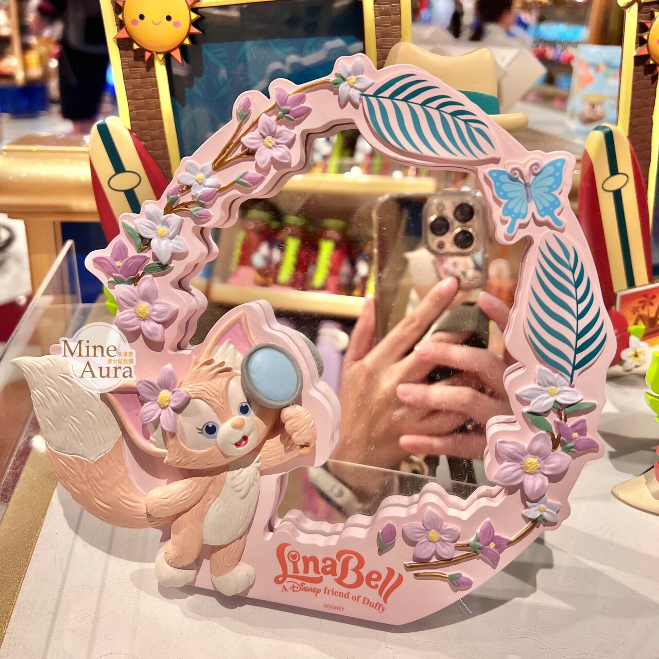 (限時特價) 玲娜貝兒 Lina bell 造型 桌鏡 擺飾品 -上海迪士尼樂園
