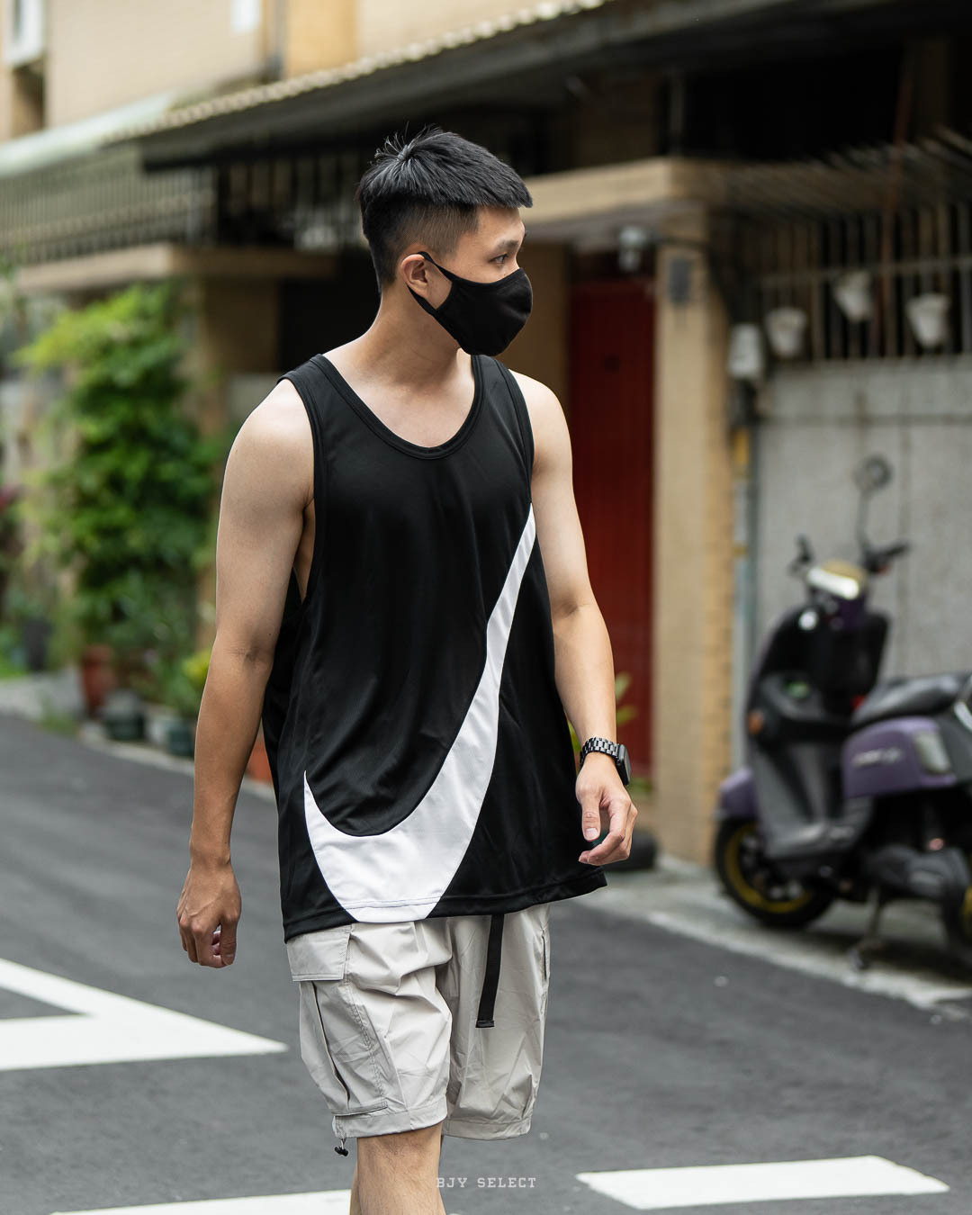 #現貨 NIKE DRI FIT 大勾 排汗 透氣 運動背心 DH7133-013 黑