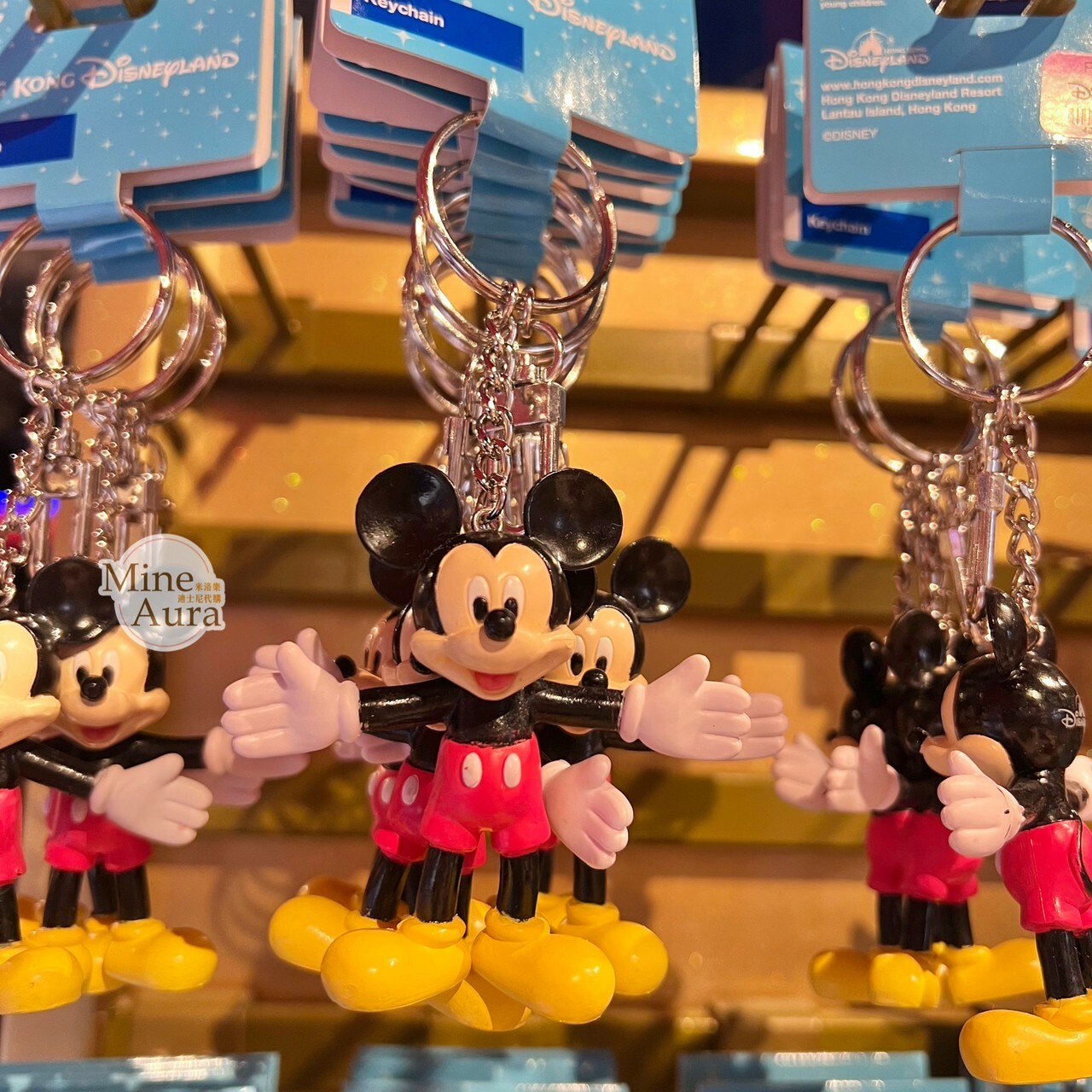 米奇 Mickey 經典 抱抱 站姿 鑰匙圈 吊飾 -香港迪士尼樂園