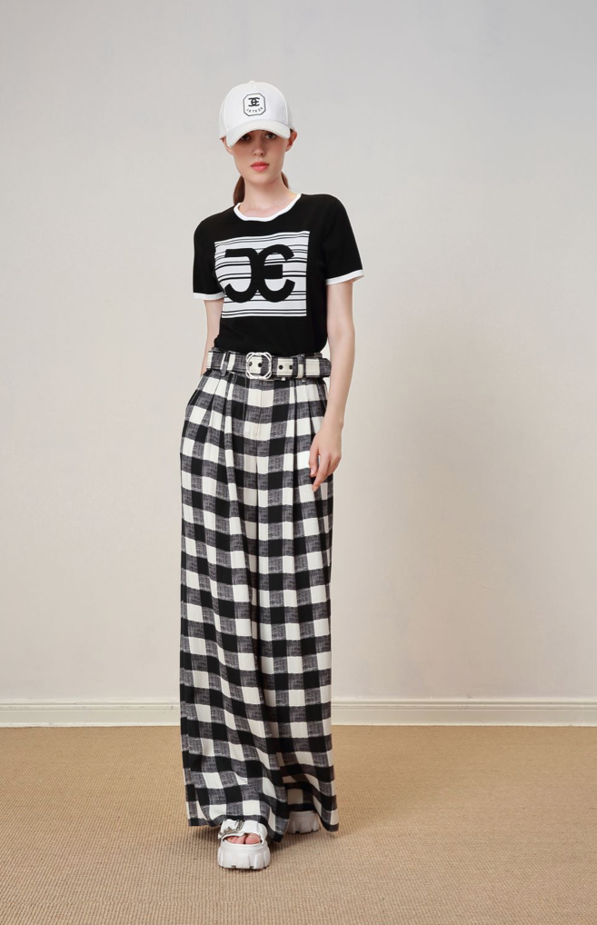 BC1EC211A1 濱海風情 JE 字母LOGO印花上衣