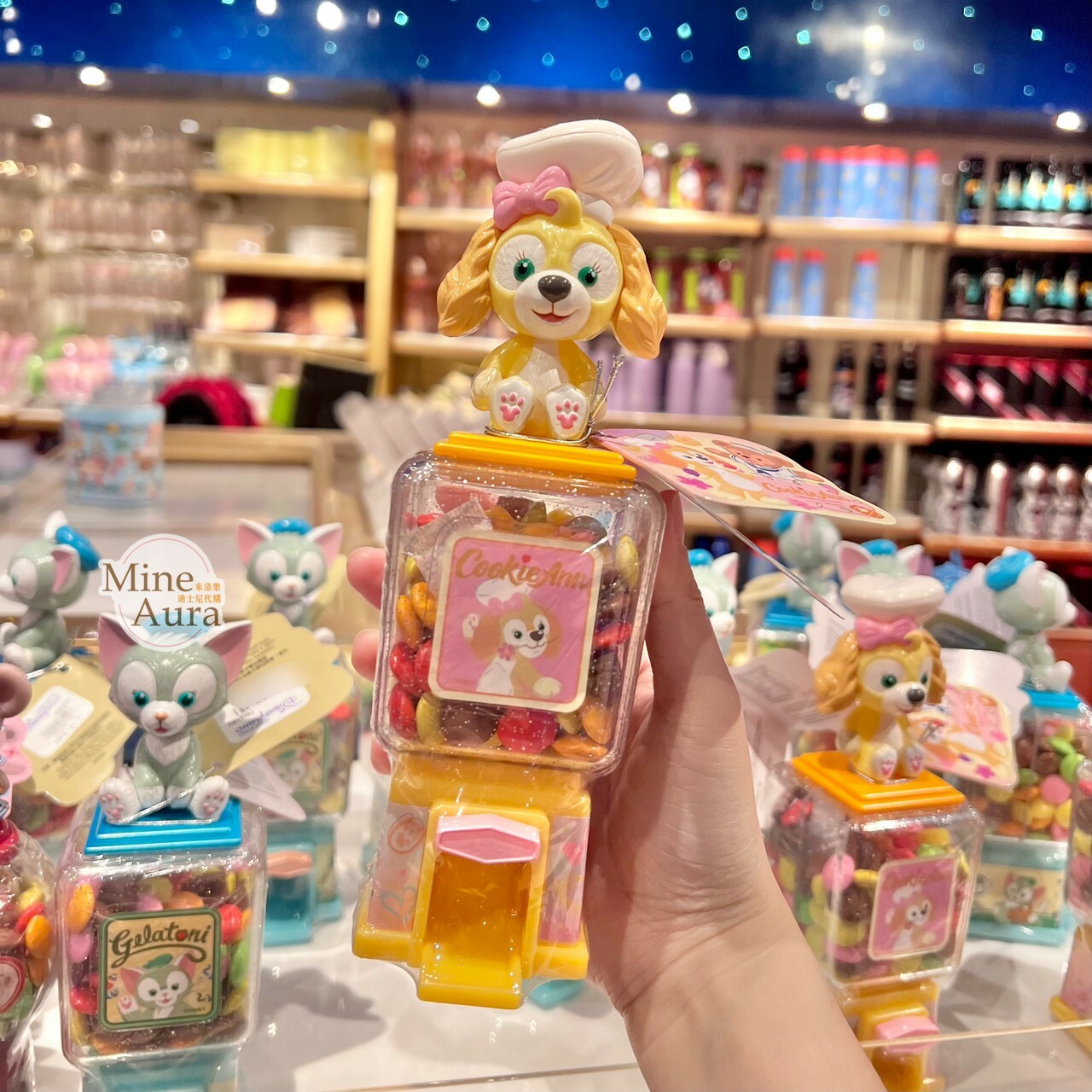 可琦安 餅乾 CookieAnn 扭蛋機造型 糖果盒 -香港迪士尼樂園