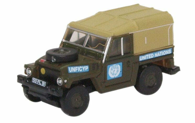 Oxford NLRL001 1:148 Land Rover Lightweight United Nations 吉普車.墨綠