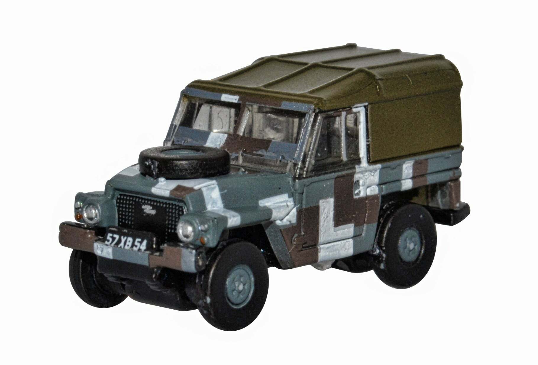 Oxford NLRL004 1:148 Land Rover Lightweight Berlin Scheme 軍用吉普車.灰色迷彩