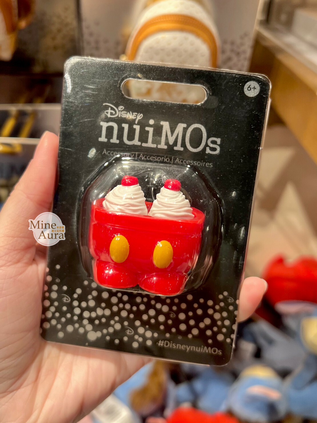 nuiMOs娃娃公仔專用配件 米奇 Mickey 紅褲褲 造型 冰淇淋桶 -香港迪士尼樂園