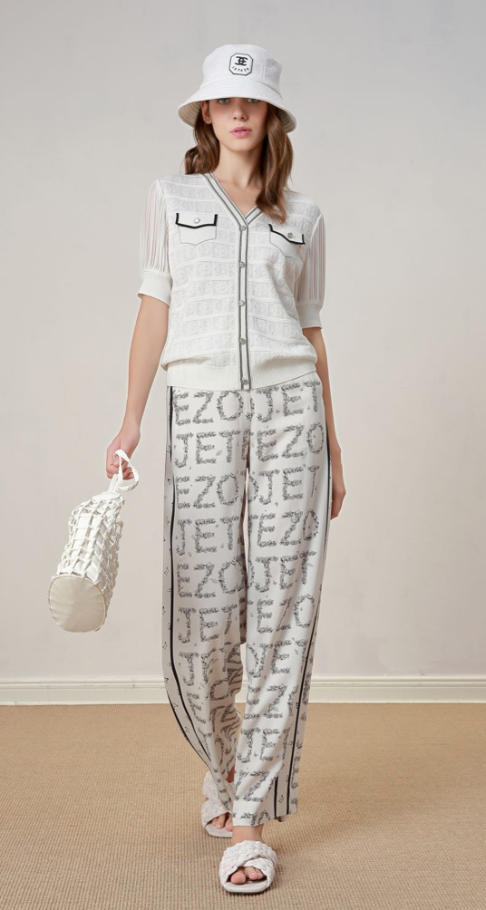 BC1EC216A1 濱海風情小香風針織開衫