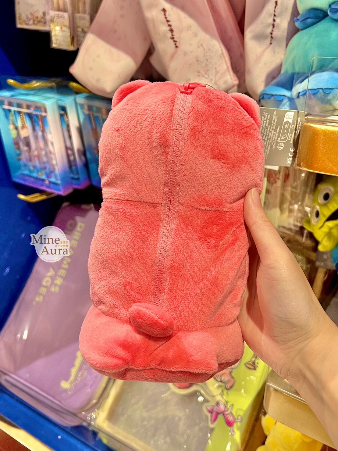 熊抱哥 Lotso Q版 娃娃造型 筆袋 收納袋 玩具總動員 Toy Story -香港迪士尼樂園