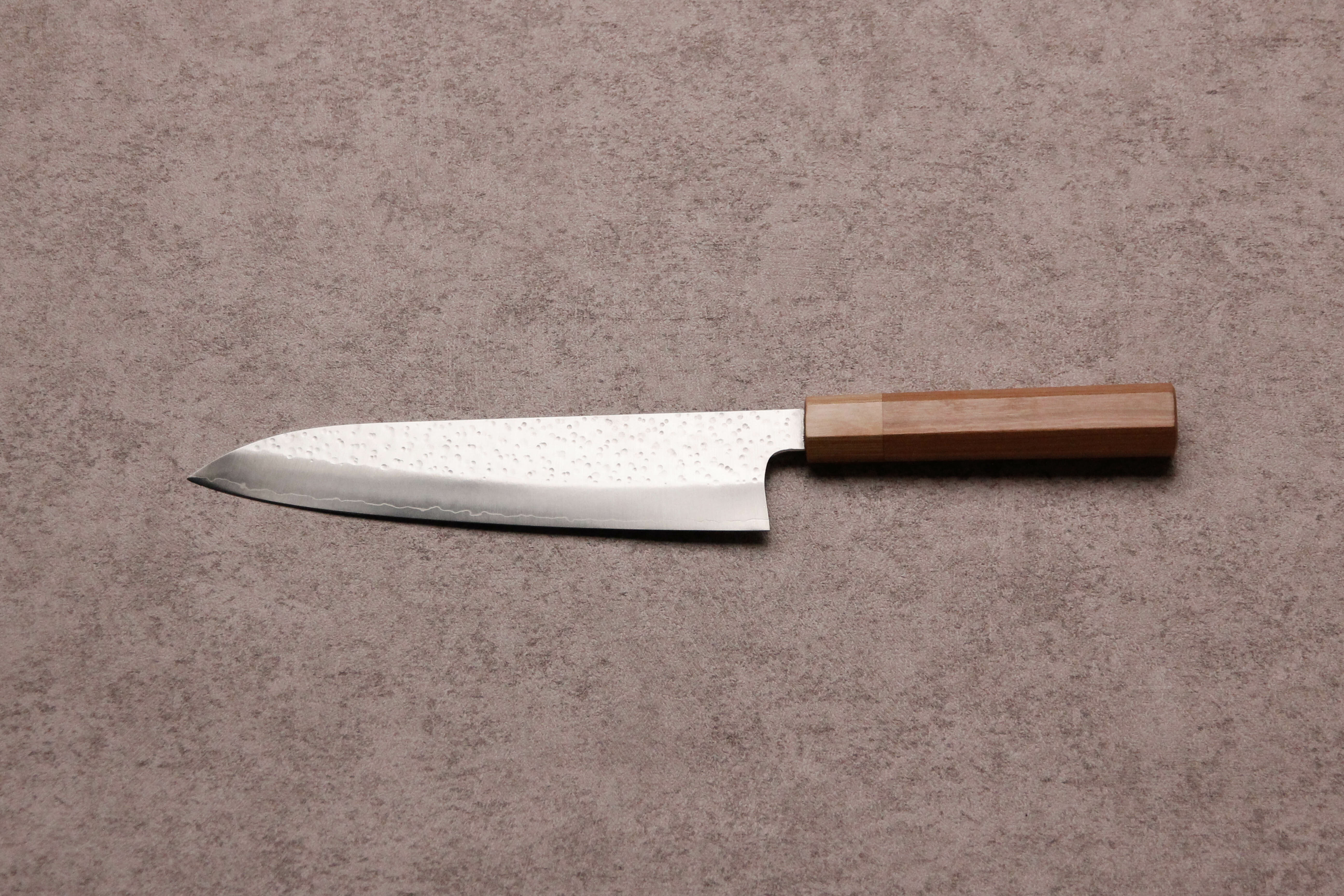 黑崎真Style-K 櫻花SG2 粉末鋼牛刀210 mm 槌目櫻桃木柄