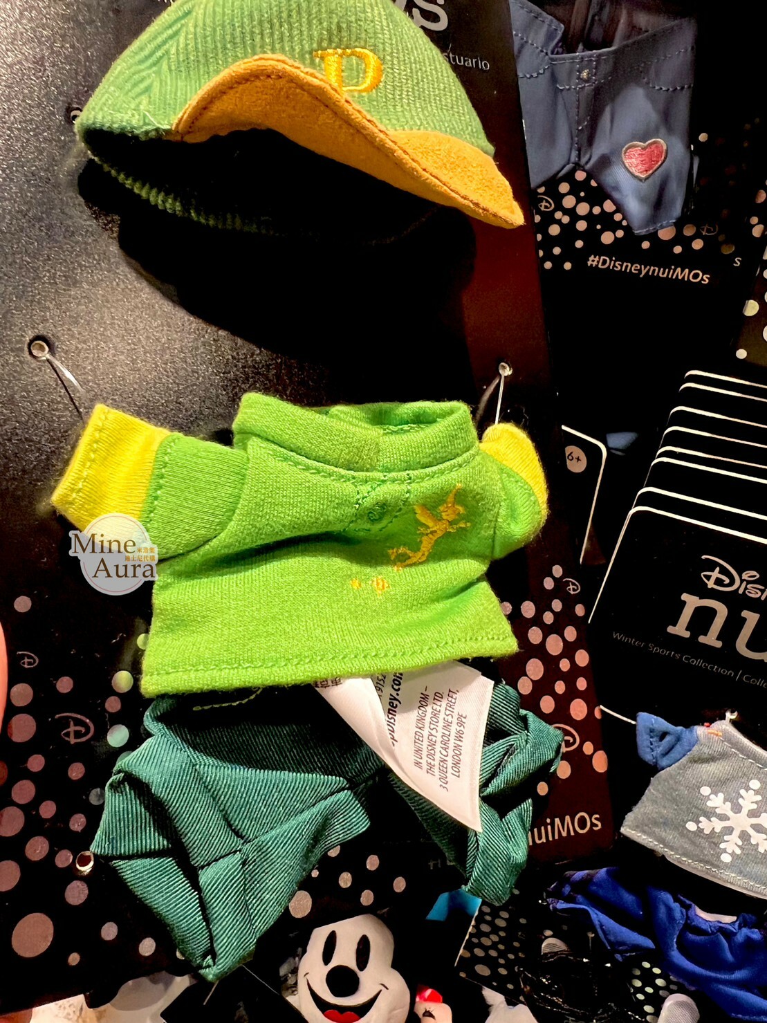 nuiMOs 奇妙仙子 Tinker Bell 圖案 綠色帽子 造型服裝 (無娃娃) 小飛俠 彼得潘 Peter Pan -香港迪士尼樂園