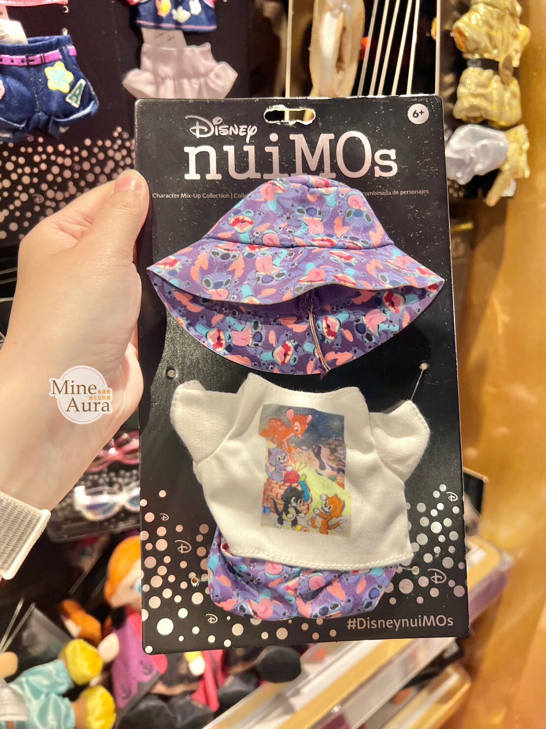 nuiMOs 史迪奇 Stitch 漁夫帽 小鹿斑比 Bambi 圖案上衣 造型服裝 (無娃娃) -香港迪士尼樂園