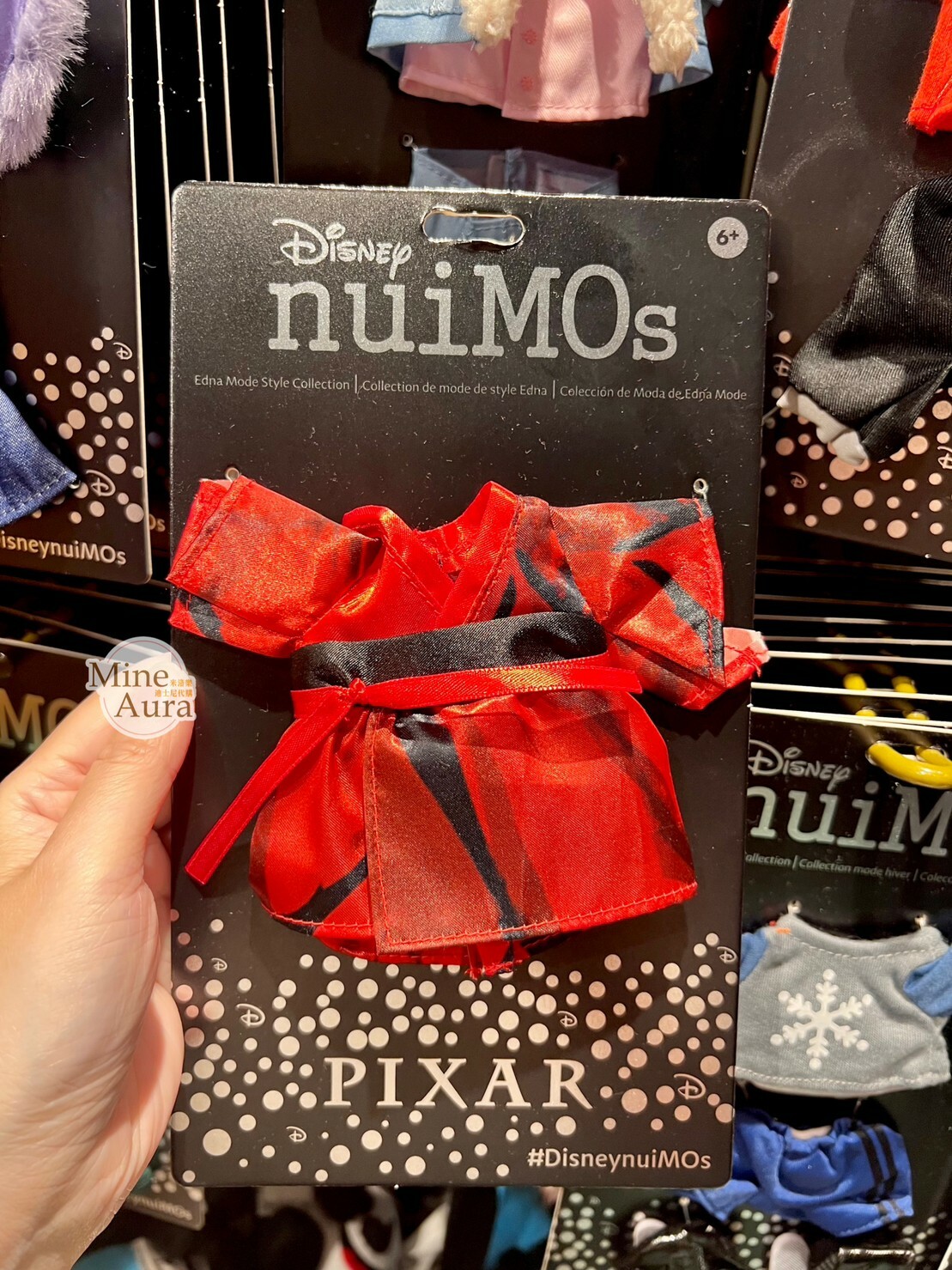 nuiMOs 衣夫人 Edna Mode 黑紅 渲染 配色 腰帶 造型服裝 (無娃娃) 超人特攻隊 The Incredibles -香港迪士尼樂園