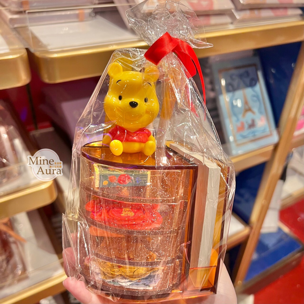 小熊維尼 Winnie the Pooh 立體公仔造型 文具組 收納盒 -香港迪士尼樂園