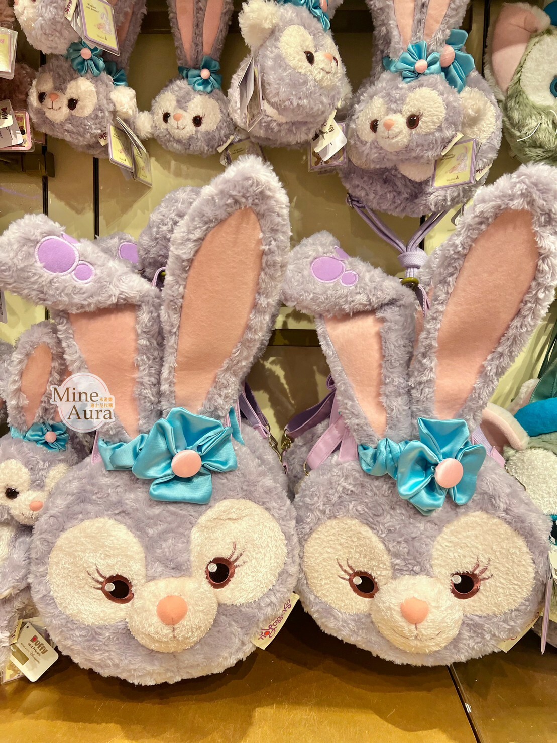 史黛拉露 星黛露 StellaLou 大頭 絨毛 3way 手提包 斜背包 後背包 三用包 -香港迪士尼樂園