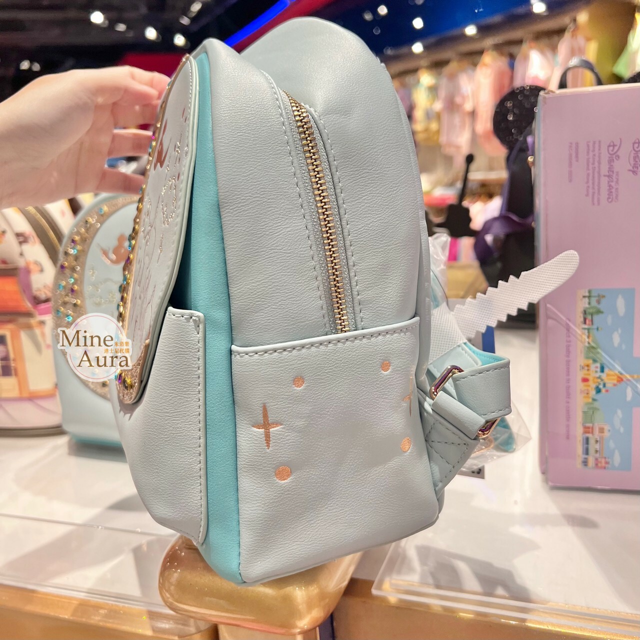 茉莉公主 Jasmine 寶石亮鑽 月亮圖案 造型 後背包 阿拉丁 Aladdin -香港迪士尼樂園