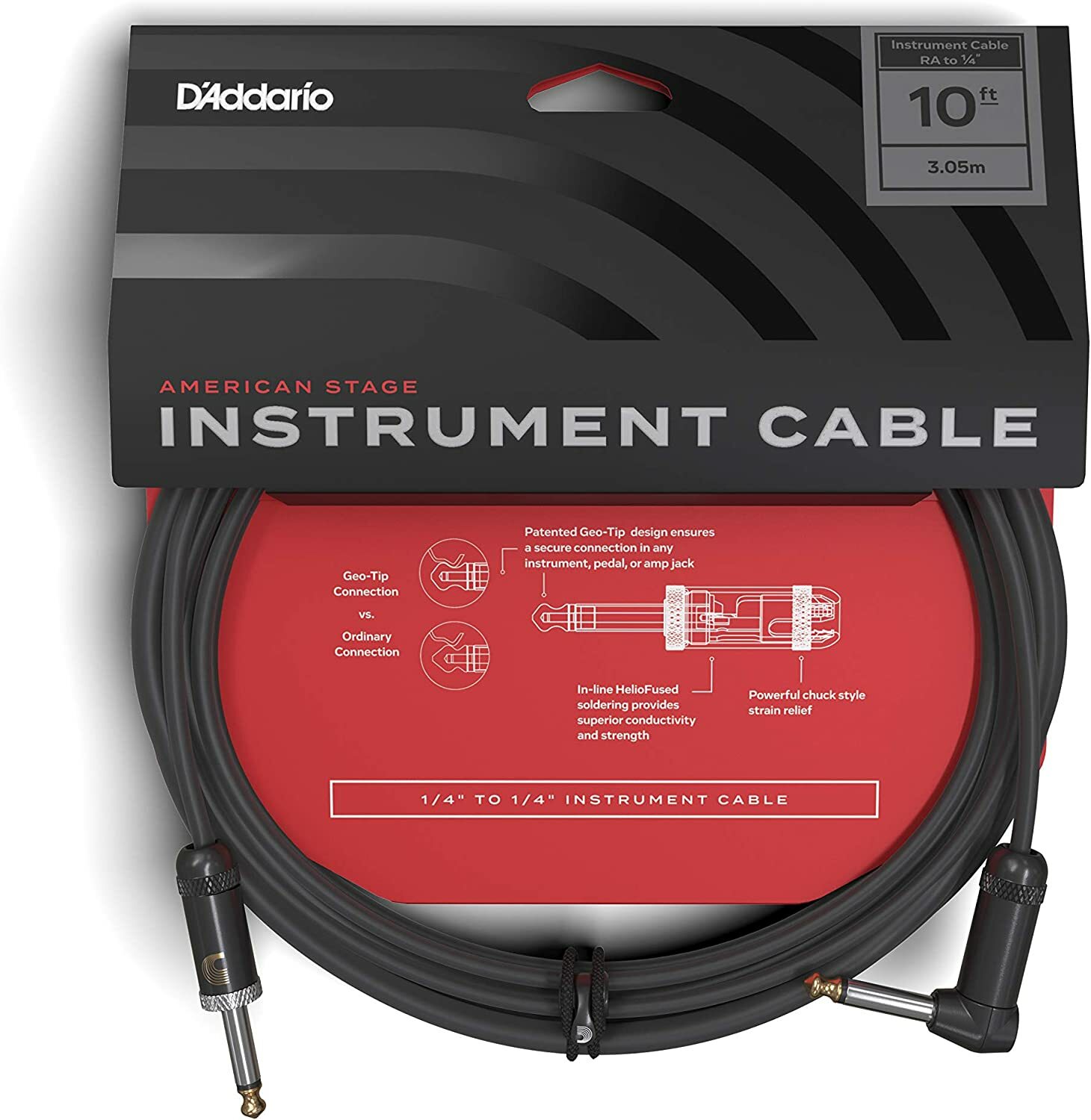 美國 Planet Waves 美製導線 10呎/20呎 直頭+L頭 (PW-AMSGRA)