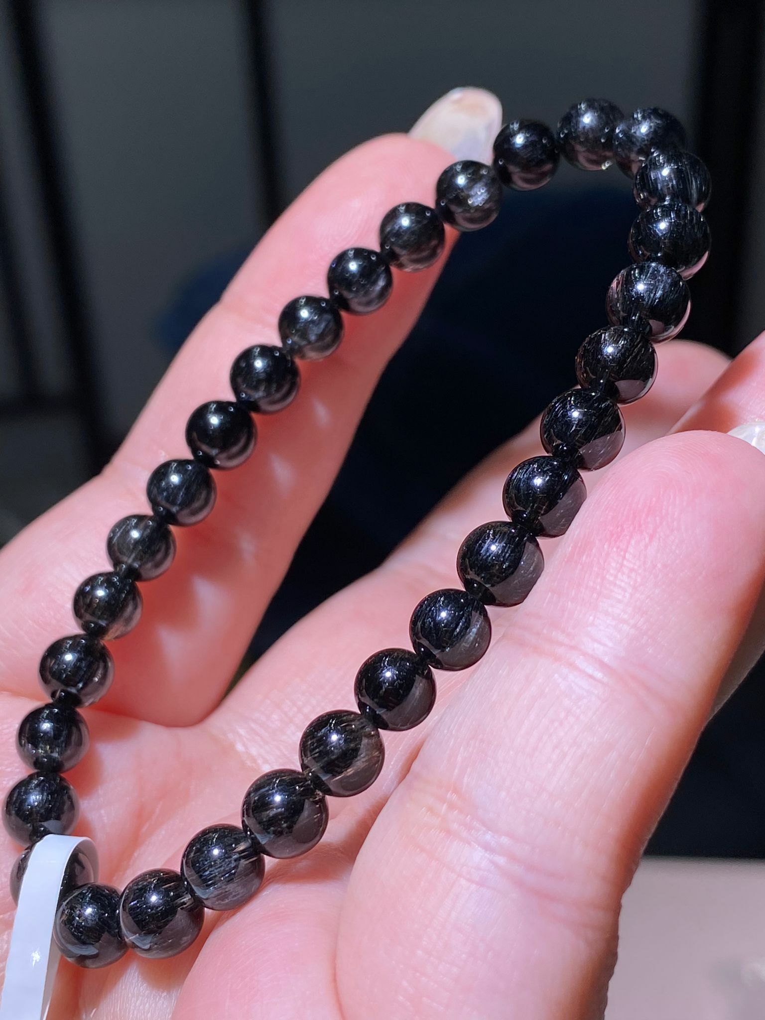 6-6.3mm高質順髮密黑髮晶