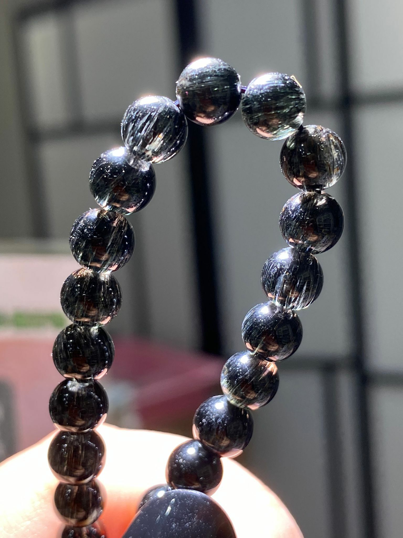 6-6.3mm高質順髮密黑髮晶