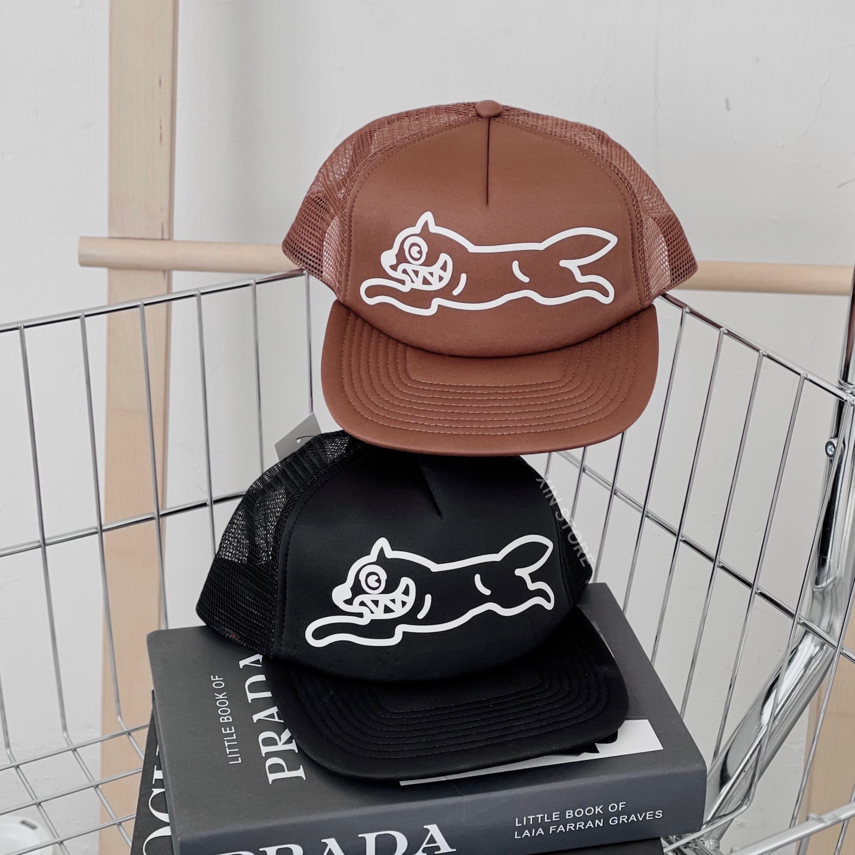 【現貨】BBC ICECREAM Cream Trucker Cap 可調式 印花 遮陽  棒球帽 黑 棕