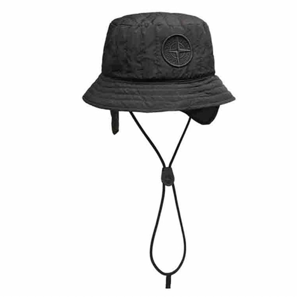 現貨STONE ISLAND Embroidered Unisex Bucket Hat 漁夫帽黑