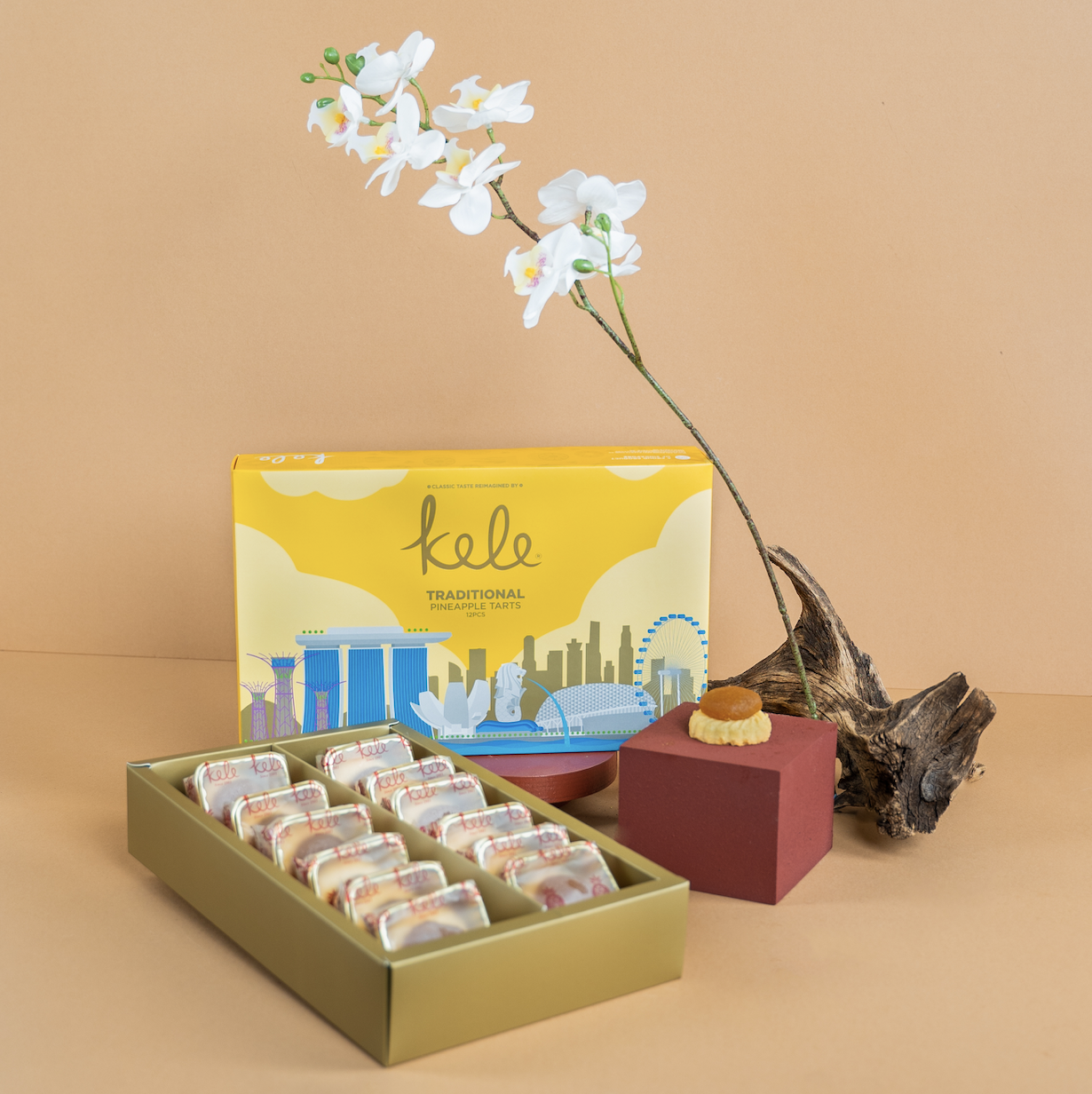 Kele Traditional Pineapple Tarts Souvenir Box [12pcs Pack]