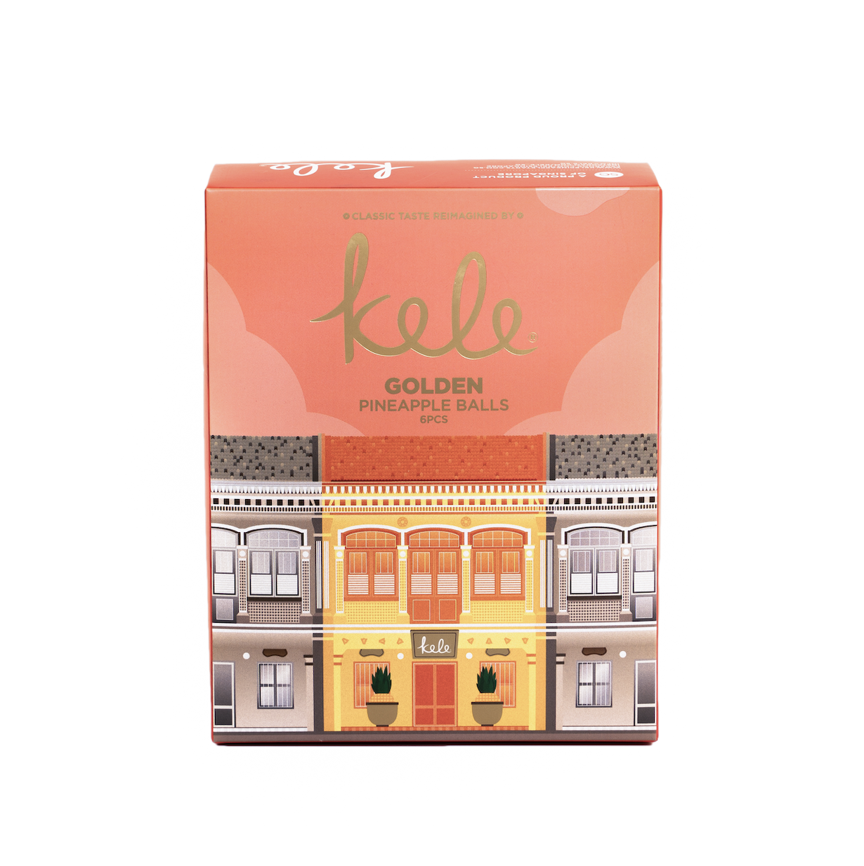 Kele Golden Pineapple Balls Souvenir Box [6pcs Pack]