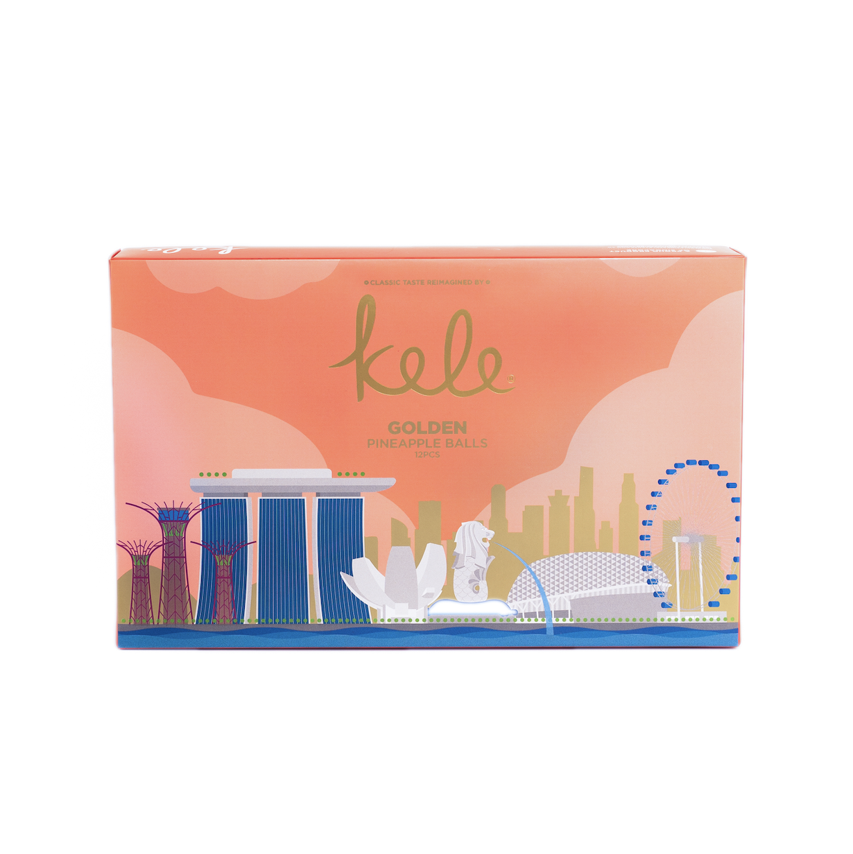 Kele Golden Pineapple Balls Souvenir Box [12pcs Pack]