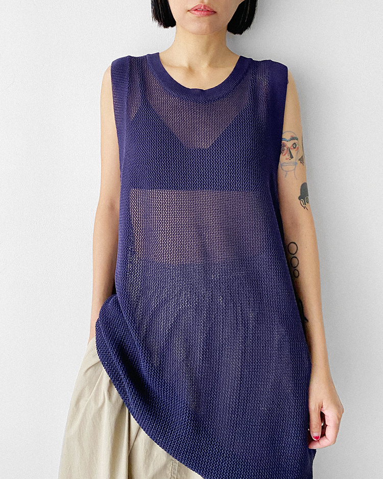 MFD-2311 鏤空勾織長上衣 ʙʟᴜᴇ