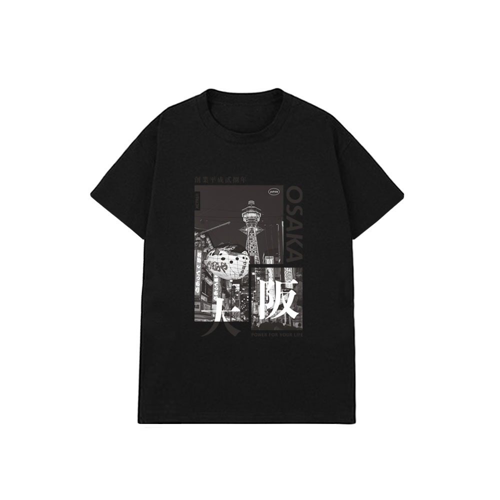 XCTRL 大阪夜景短T-黑