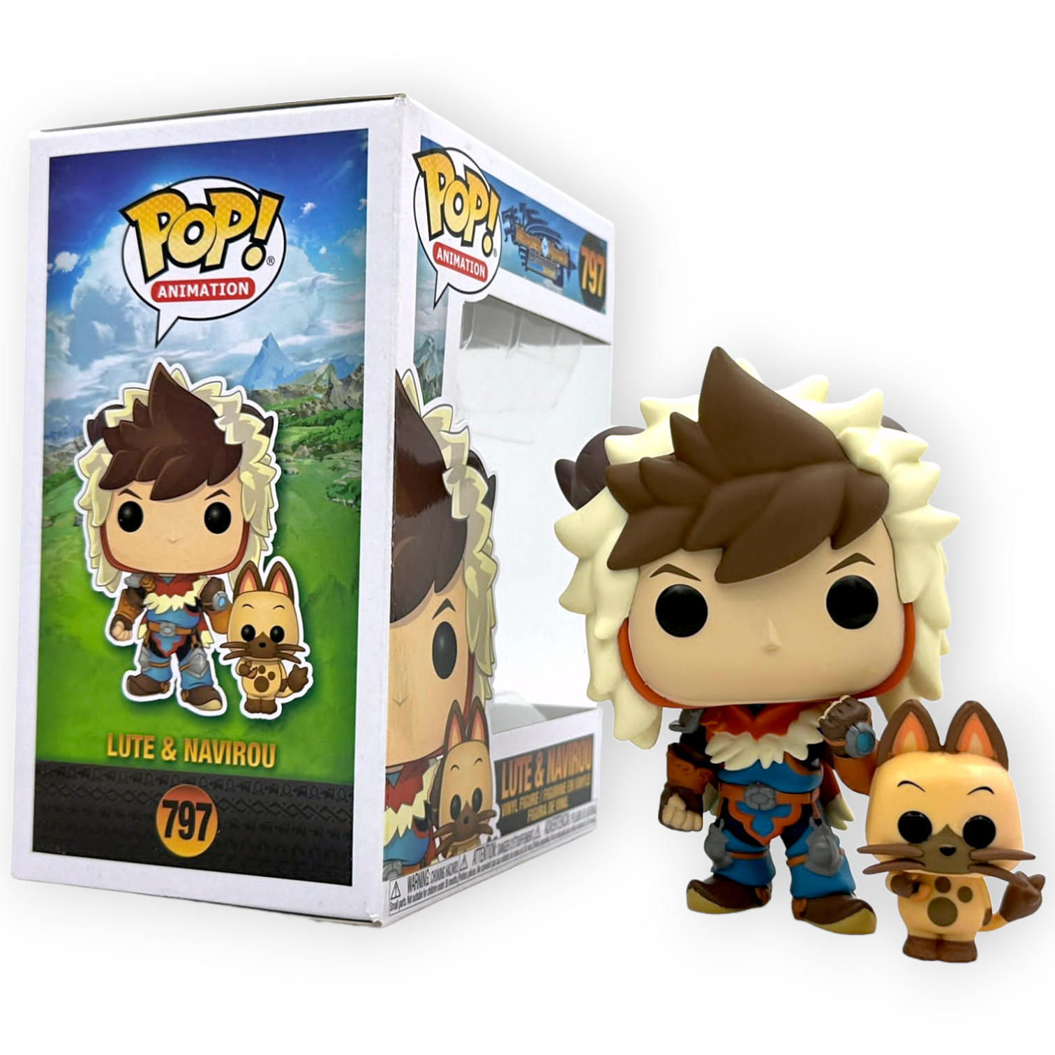 FUNKO POP <Monster Hunter>琉特(男)+貓-No.797