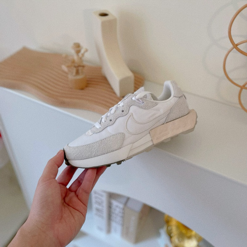 Nike Fontanka Waffle 燕麥牛奶 米白 白色 奶茶色 發泡底 鬆糕鞋 DC3579-100