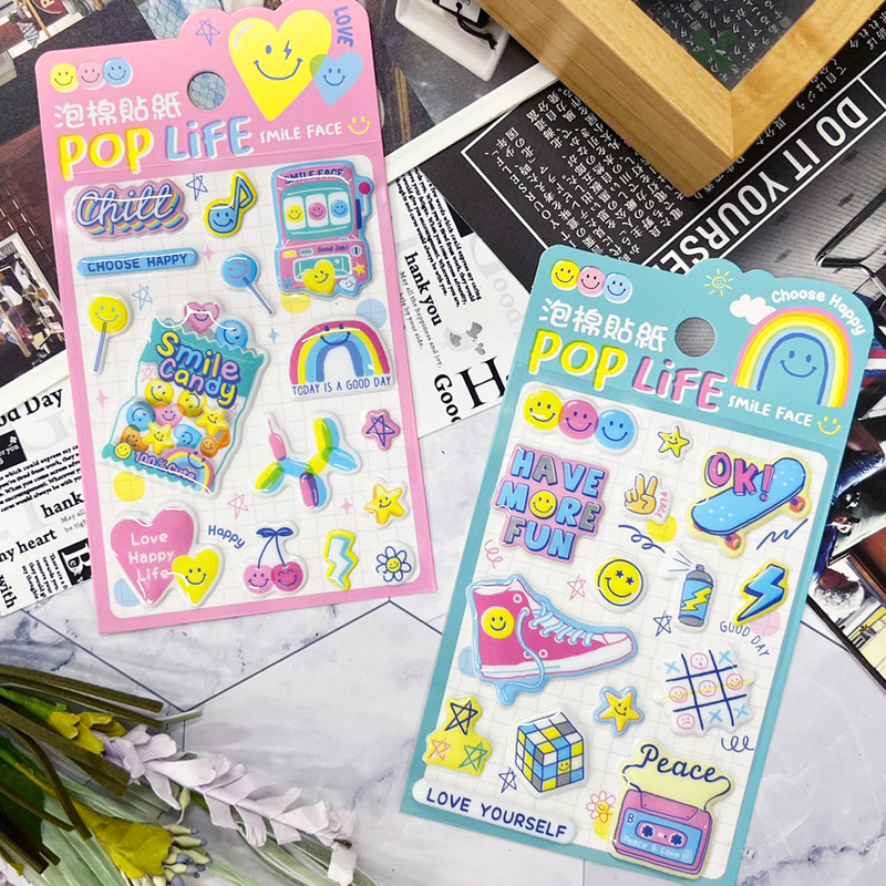 四季紙品 亮面泡棉貼紙 8.3*11.5cm【TZ4011】