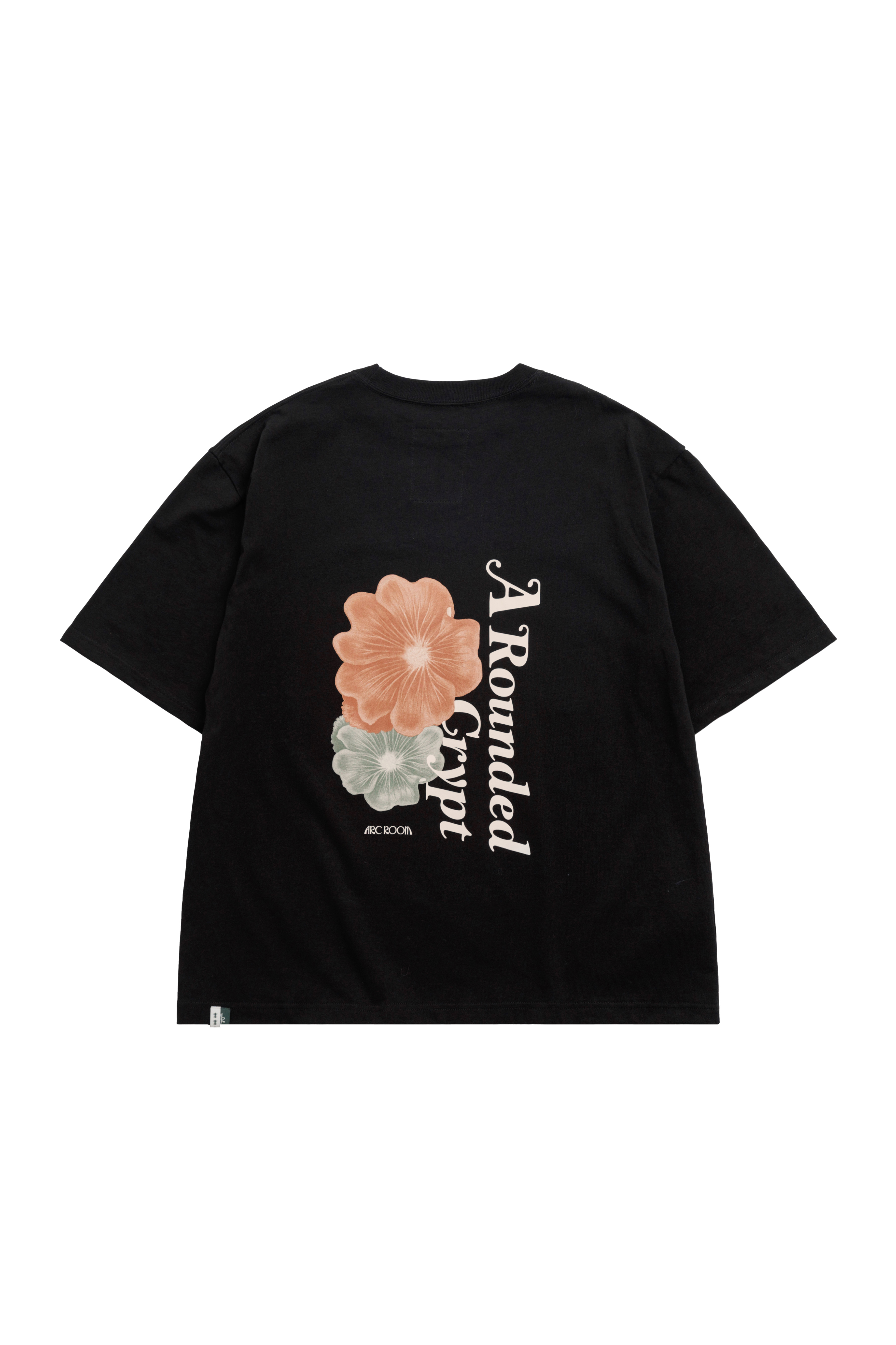FLOWER TEE - BLACK